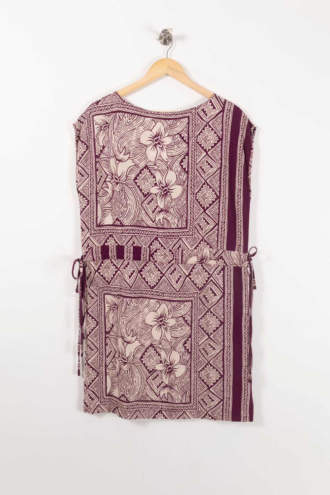 Robe Violet et Beige - Taille M/38 de la marque La Fée Maraboutée | PARAD90734 - Vendu par Paradigme - Image 4