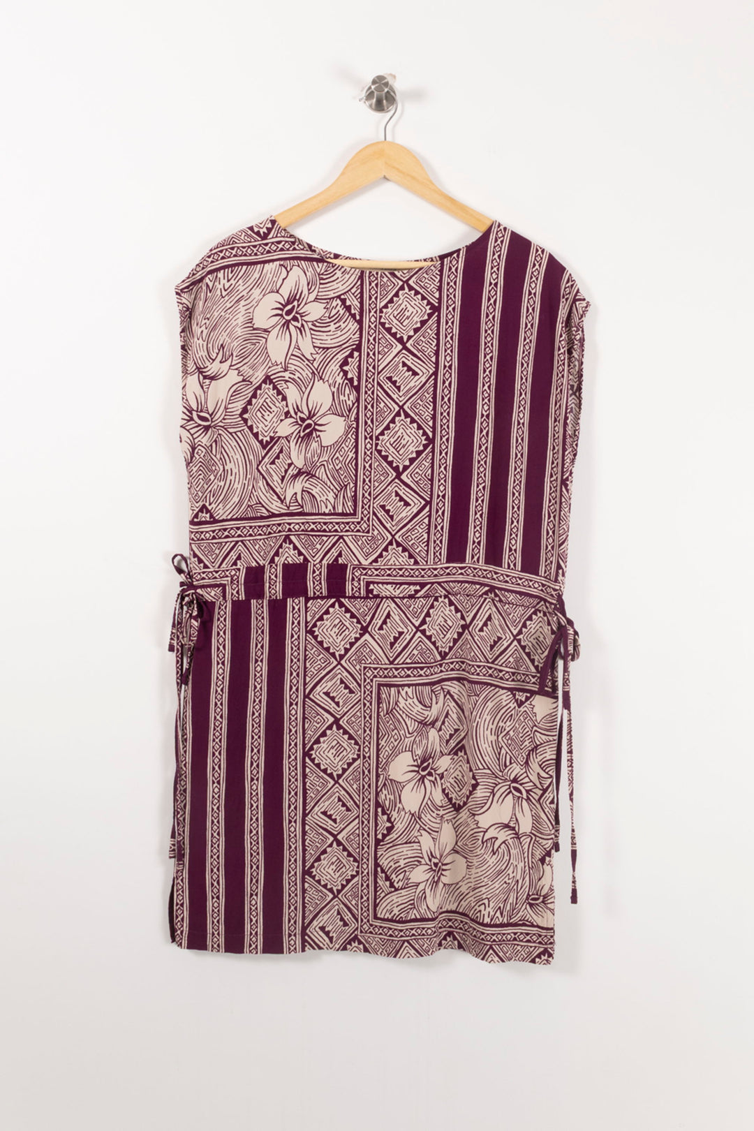 Robe Violet et Beige - Taille M/38 de la marque La Fée Maraboutée | PARAD90734 - Vendu par Paradigme - Image 2