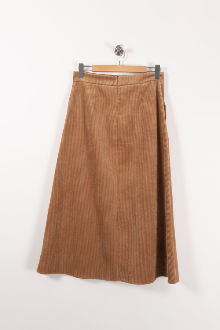 Jupe Midi Marron - Taille M/38 de la marque La Fée Maraboutée | PARAD90737 - Vendu par Paradigme - Image 4