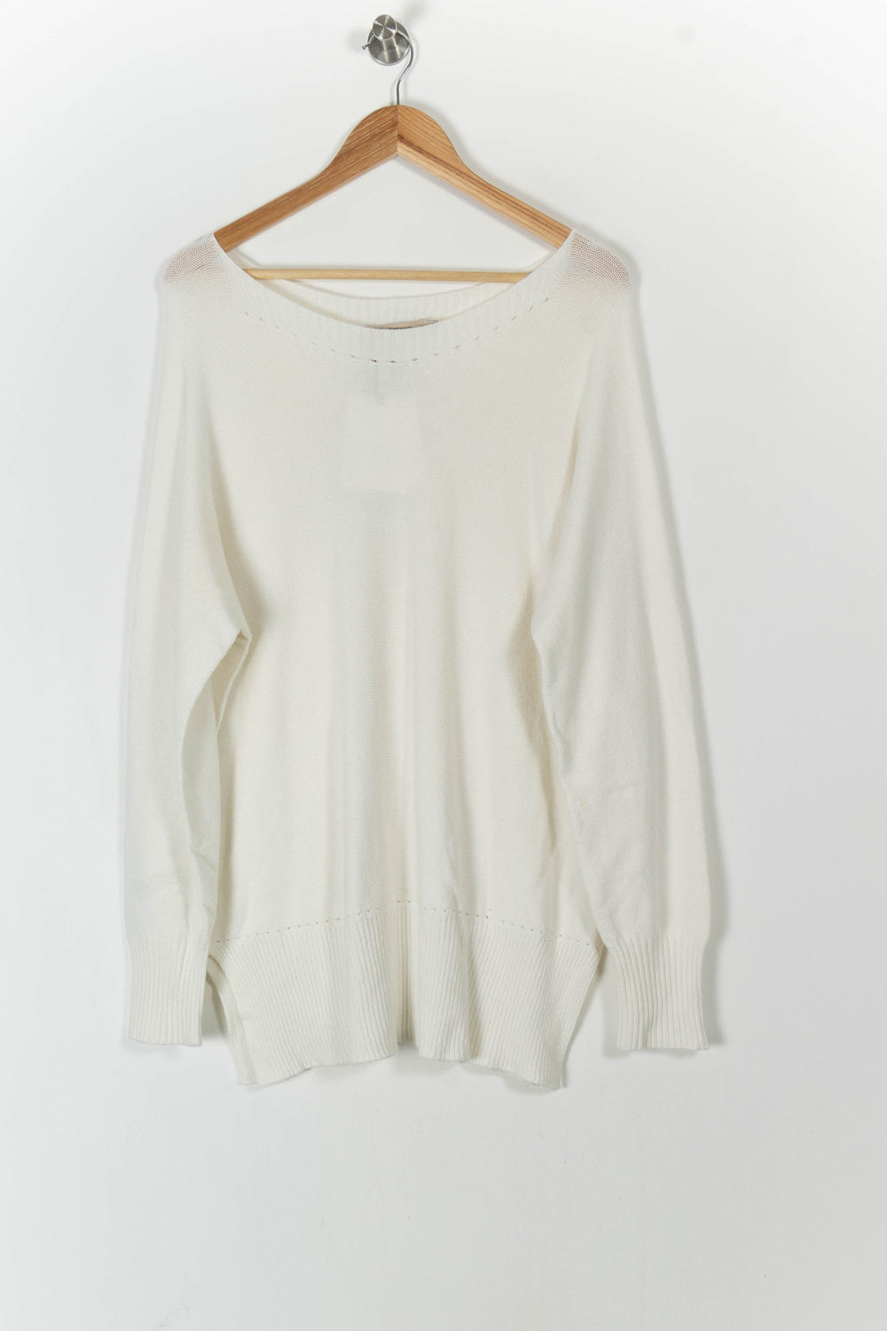 Pull Blanc - Taille M/38 de la marque La Fée Maraboutée | PARAD90742 - Vendu par Paradigme - Image 2