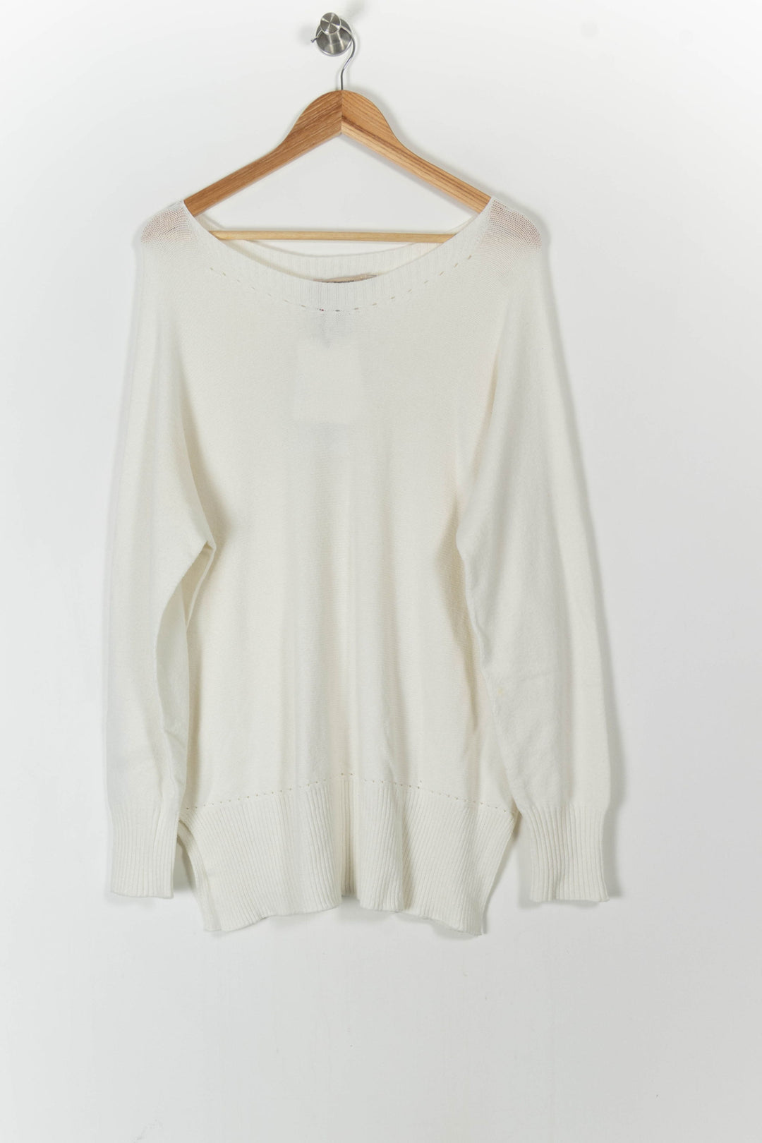 Pull Blanc - Taille M/38 de la marque La Fée Maraboutée | PARAD90742 - Vendu par Paradigme - Image 2