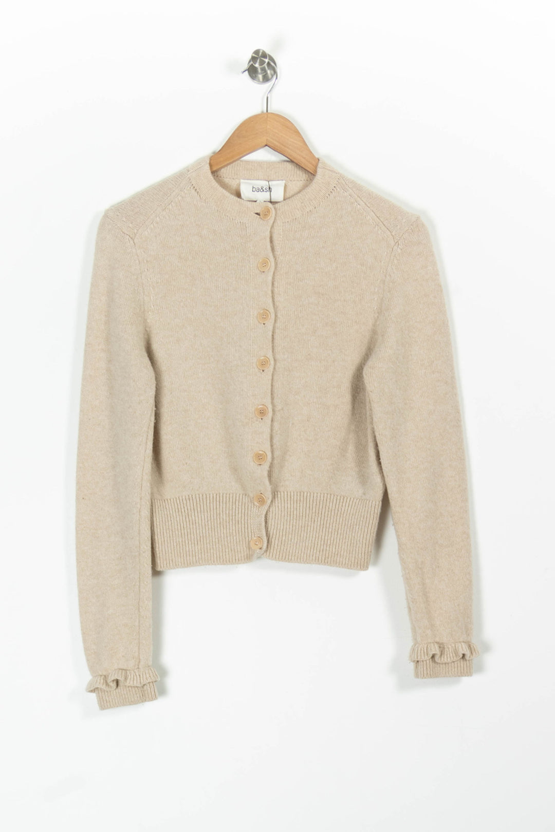 Cardigan Beige - Taille S/36 de la marque ba&sh | PARAD90747 - Vendu par Paradigme - Image 2