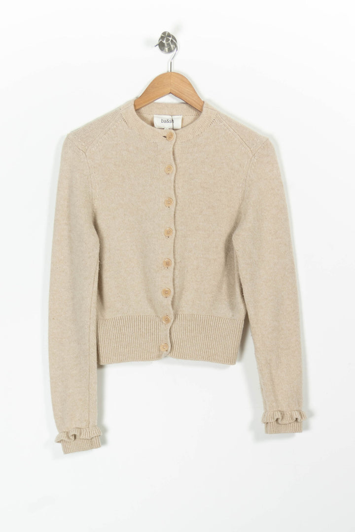 Cardigan Beige - Taille S/36 de la marque ba&sh | PARAD90747 - Vendu par Paradigme - Image 2