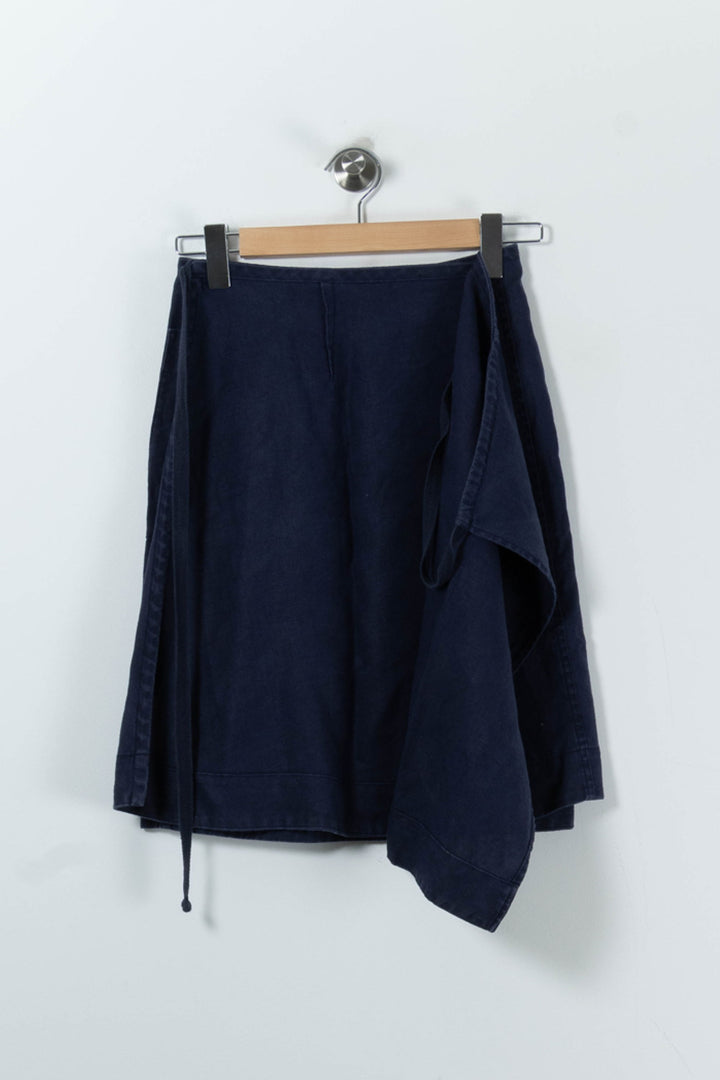 Jupe Portefeuille Bleue - Taille L/40 de la marque Comptoir des Cotonniers | PARAD90763 - Vendu par Paradigme - Image 2