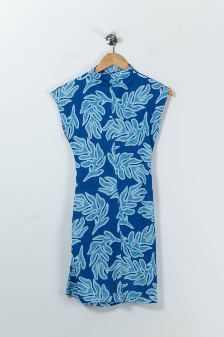 Robe Courte Bleue et Blanche - Taille XS/34 de la marque Soi Paris | PARAD90769 - Vendu par Paradigme - Image 4
