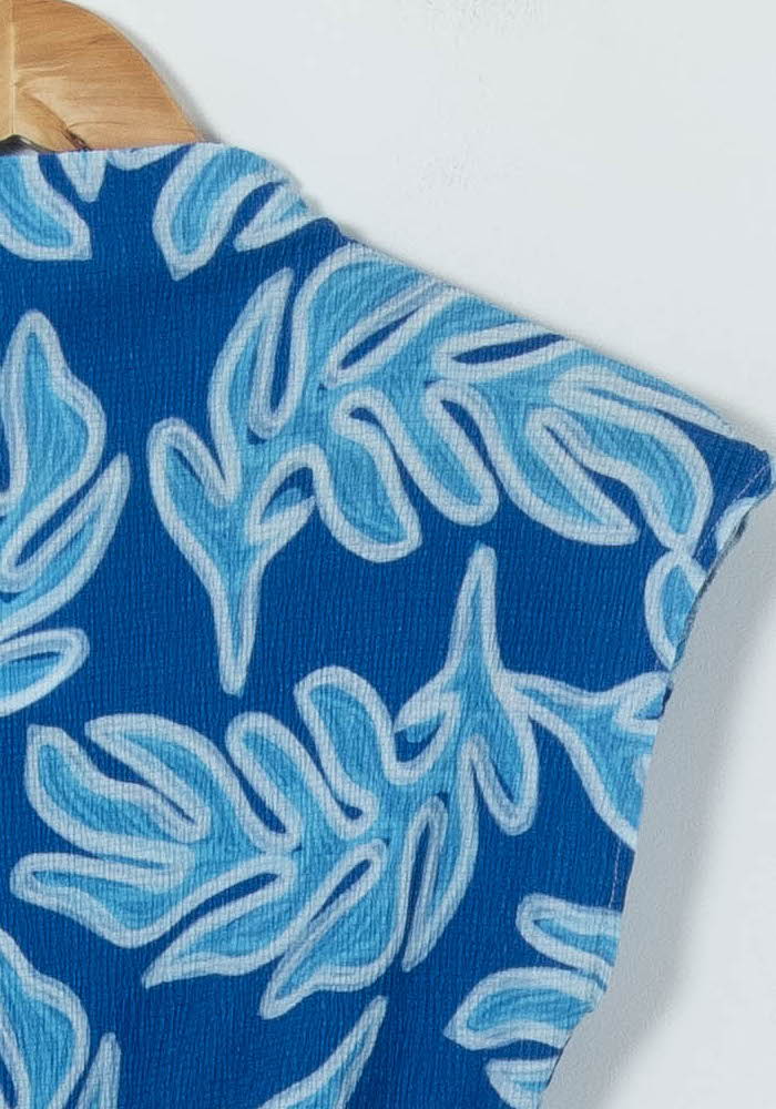 Robe Courte Bleue et Blanche - Taille XS/34 de la marque Soi Paris | PARAD90769 - Vendu par Paradigme - Image 3