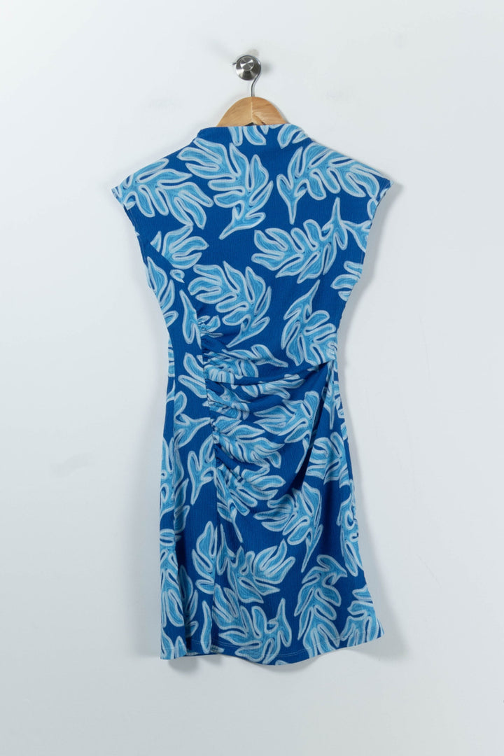 Robe Courte Bleue et Blanche - Taille XS/34 de la marque Soi Paris | PARAD90769 - Vendu par Paradigme - Image 2