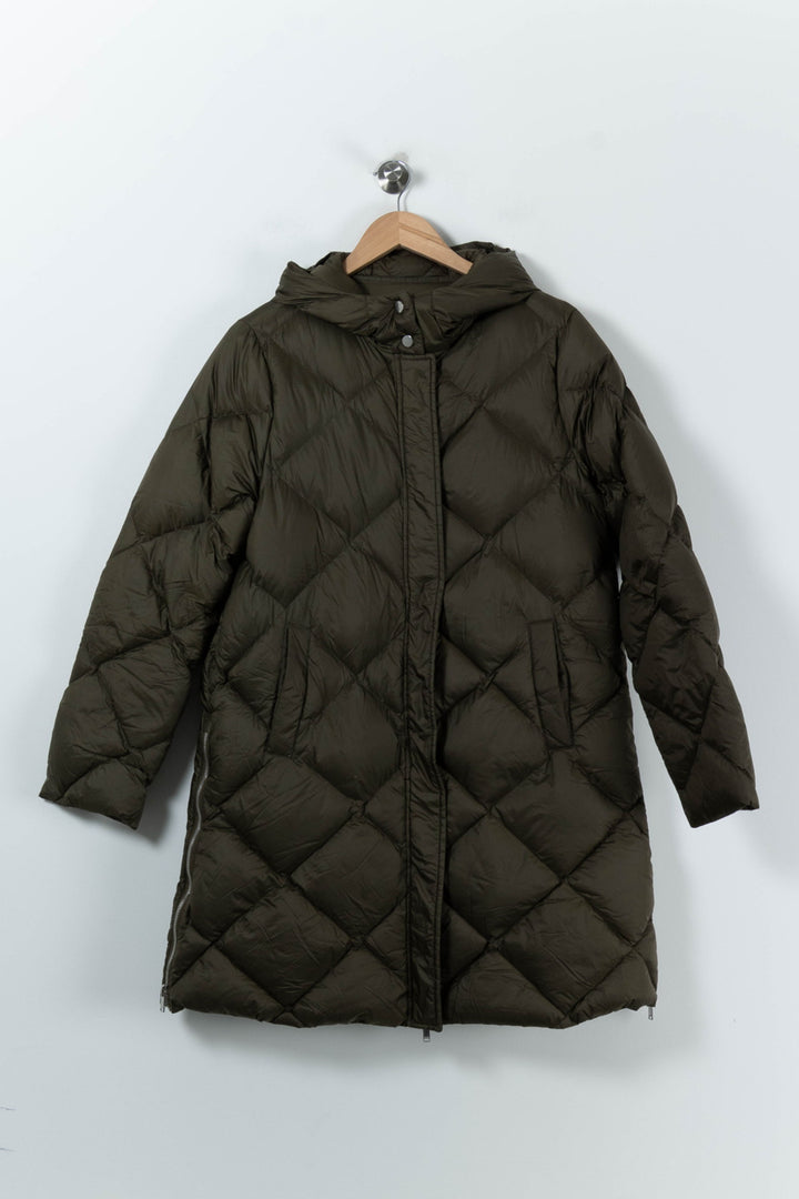 Doudoune Longue Verte - Taille M/38 de la marque Claudie Pierlot | PARAD90771 - Vendu par Paradigme - Image 2