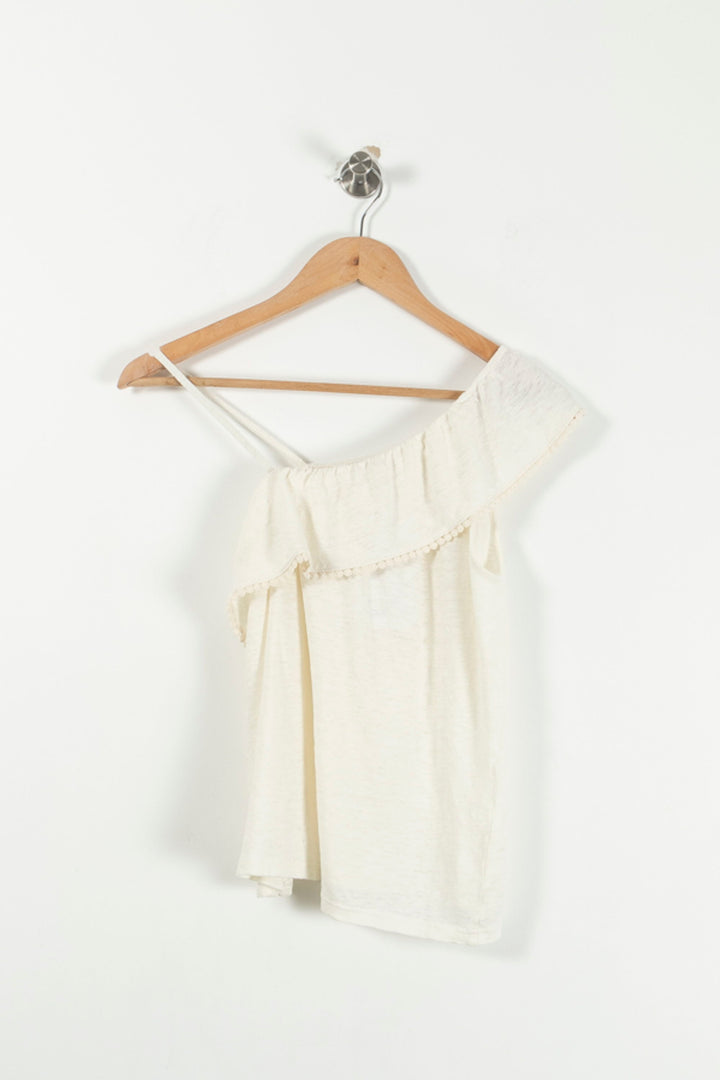 Top Épaules Dénudées Beige - Taille XS/34 de la marque Louise Misha | PARAD90776 - Vendu par Paradigme - Image 4