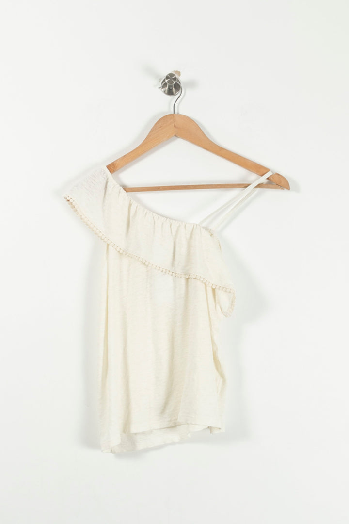 Top Épaules Dénudées Beige - Taille XS/34 de la marque Louise Misha | PARAD90776 - Vendu par Paradigme - Image 2
