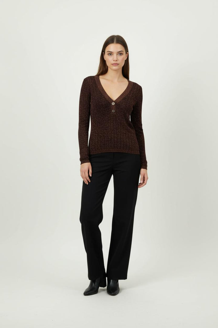 Cardigan Bordeaux - Taille S/36 de la marque Louise Misha | PARAD90778 - Vendu par Paradigme - Image 1