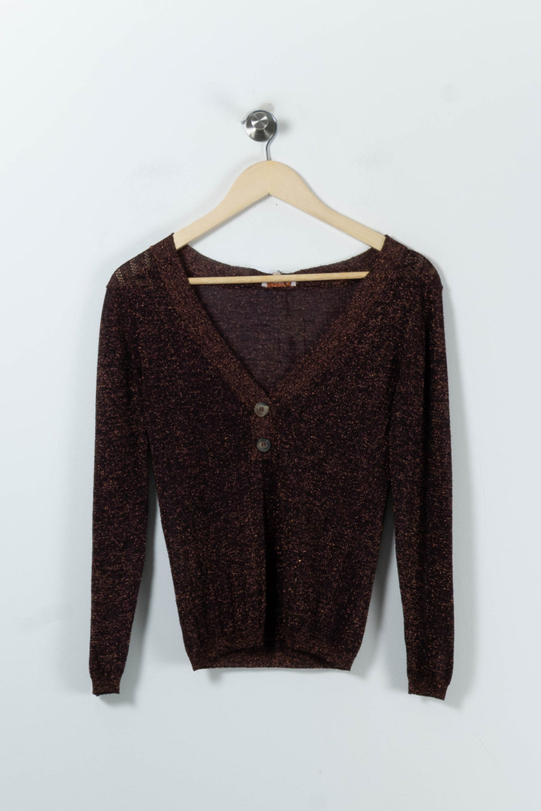 Cardigan Bordeaux - Taille S/36 de la marque Louise Misha | PARAD90778 - Vendu par Paradigme - Image 2