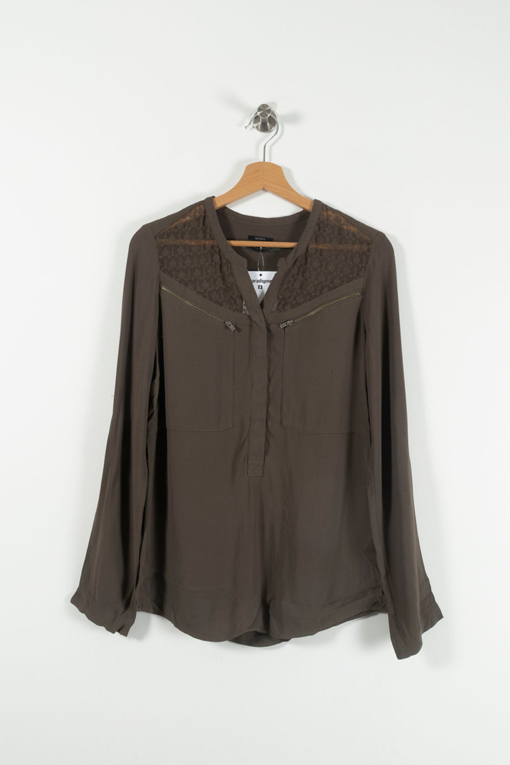 Blouse Marron - Taille S/36 de la marque IKKS | PARAD90781 - Vendu par Paradigme - Image 2