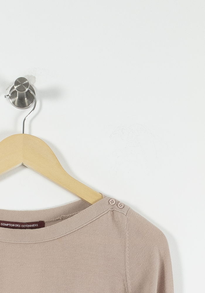 Pull Beige - Taille S/36 de la marque Comptoir des Cotonniers | PARAD90783 - Vendu par Paradigme - Image 3