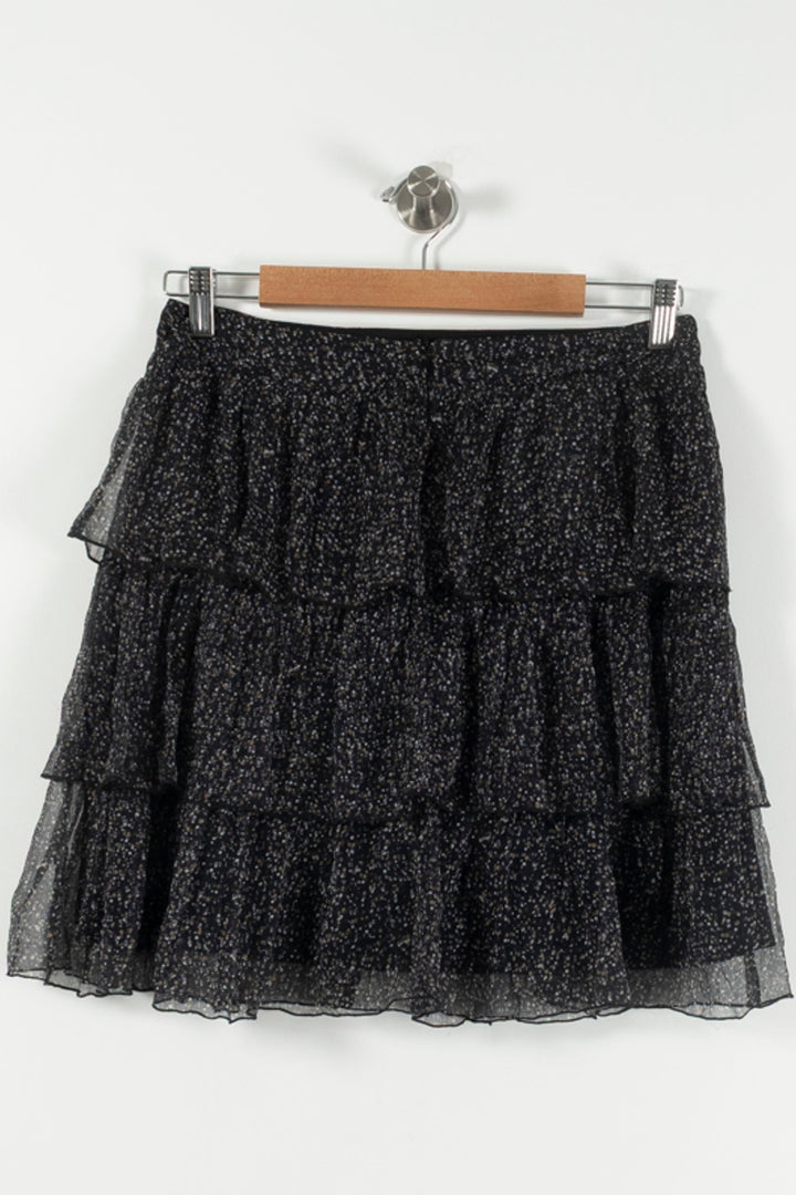 Jupe Volantée Noire et Blanche - Taille M/38 de la marque IKKS | PARAD90785 - Vendu par Paradigme - Image 4