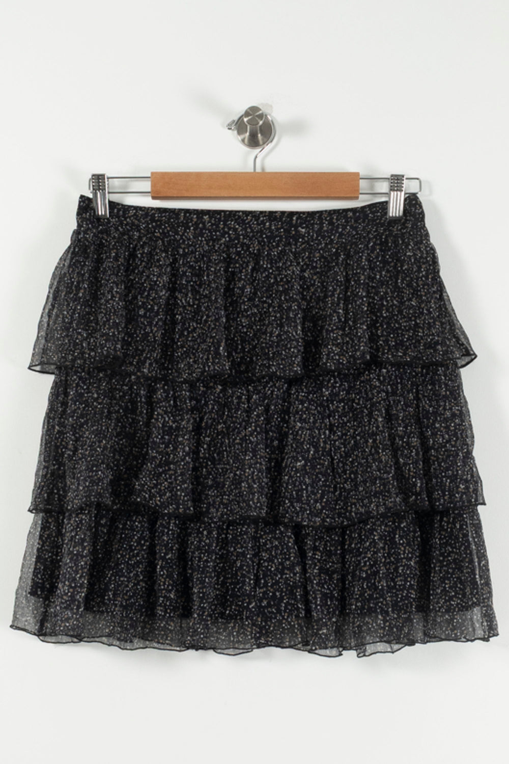Jupe Volantée Noire et Blanche - Taille M/38 de la marque IKKS | PARAD90785 - Vendu par Paradigme - Image 2