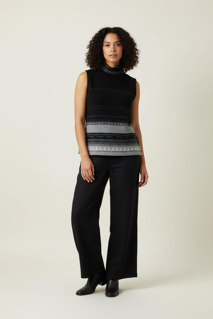 Pull Sans Manches Noir et Gris - Taille M/38 de la marque Rodier | PARAD90801 - Vendu par Paradigme - Image 1