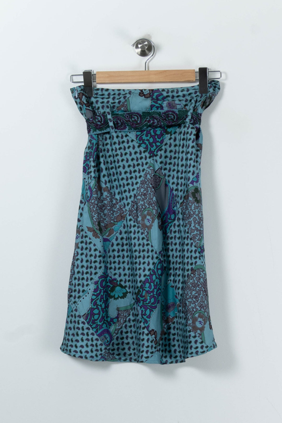 Jupe Portefeuille Bleue - Taille S/36 de la marque Stella Forest | PARAD90802 - Vendu par Paradigme - Image 4