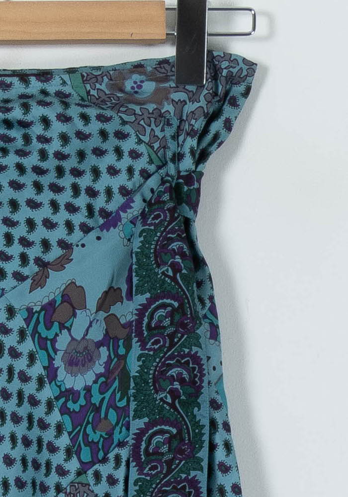 Jupe Portefeuille Bleue - Taille S/36 de la marque Stella Forest | PARAD90802 - Vendu par Paradigme - Image 3