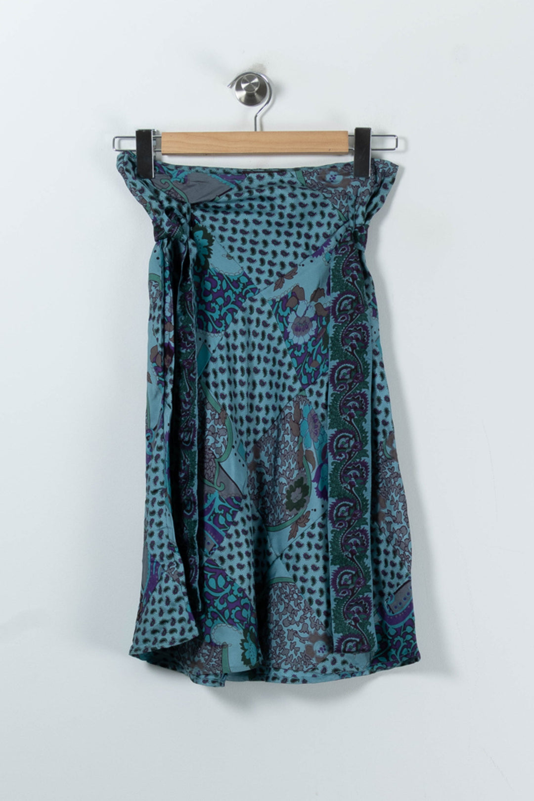 Jupe Portefeuille Bleue - Taille S/36 de la marque Stella Forest | PARAD90802 - Vendu par Paradigme - Image 2