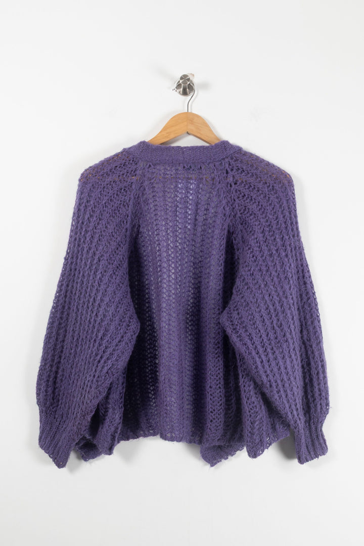 Cardigan Violet - Taille S/36 de la marque Stella Forest | PARAD90805 - Vendu par Paradigme - Image 4