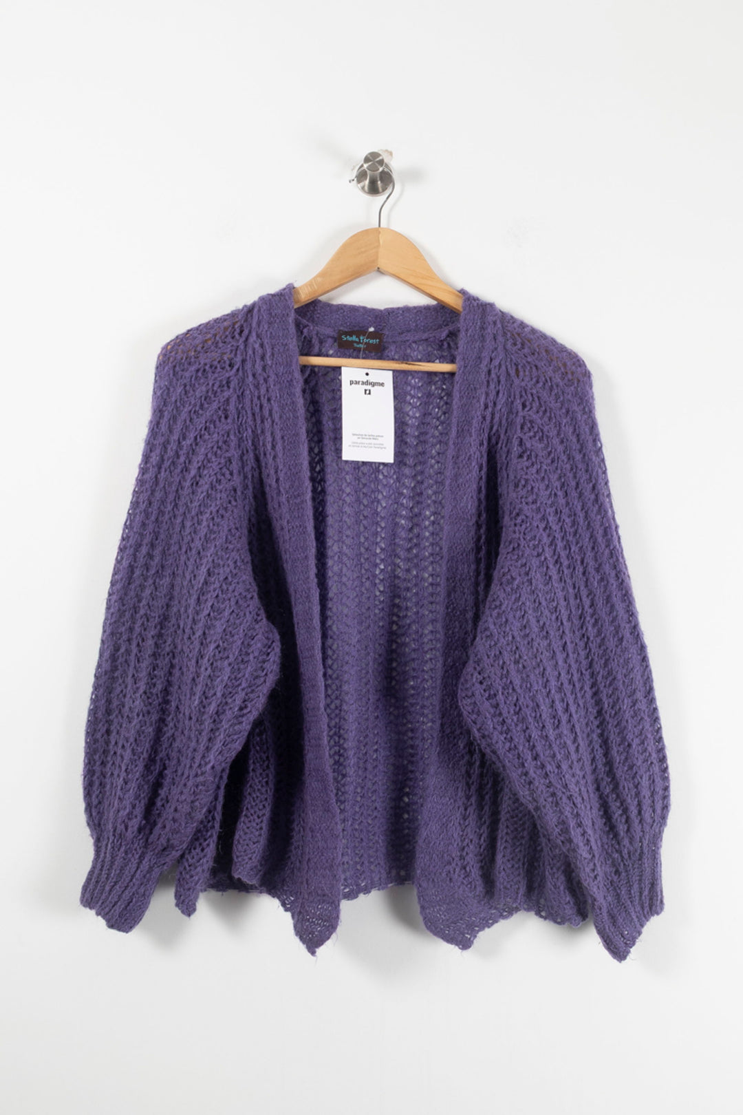 Cardigan Violet - Taille S/36 de la marque Stella Forest | PARAD90805 - Vendu par Paradigme - Image 2