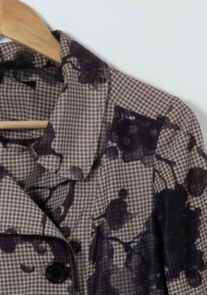 Trench Beige et Noir - Taille S/36 de la marque La Fée Maraboutée | PARAD90806 - Vendu par Paradigme - Image 3