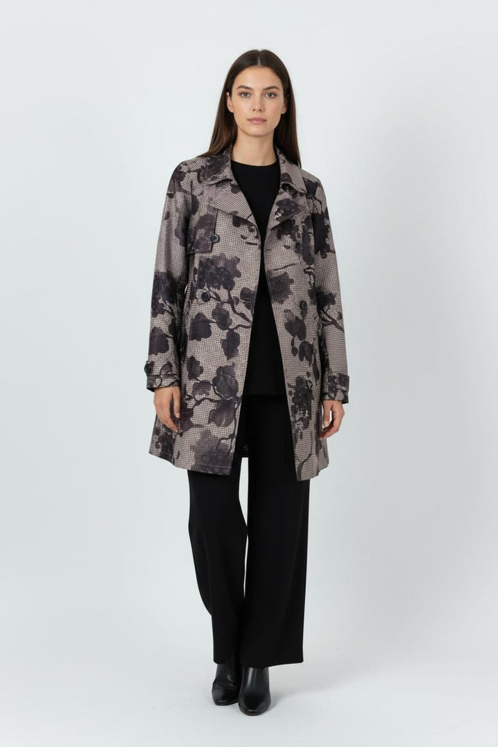 Trench Beige et Noir - Taille S/36 de la marque La Fée Maraboutée | PARAD90806 - Vendu par Paradigme - Image 1