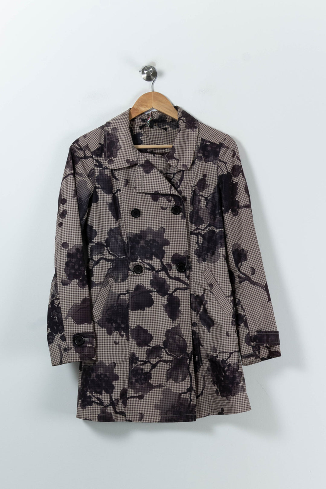 Trench Beige et Noir - Taille S/36 de la marque La Fée Maraboutée | PARAD90806 - Vendu par Paradigme - Image 2