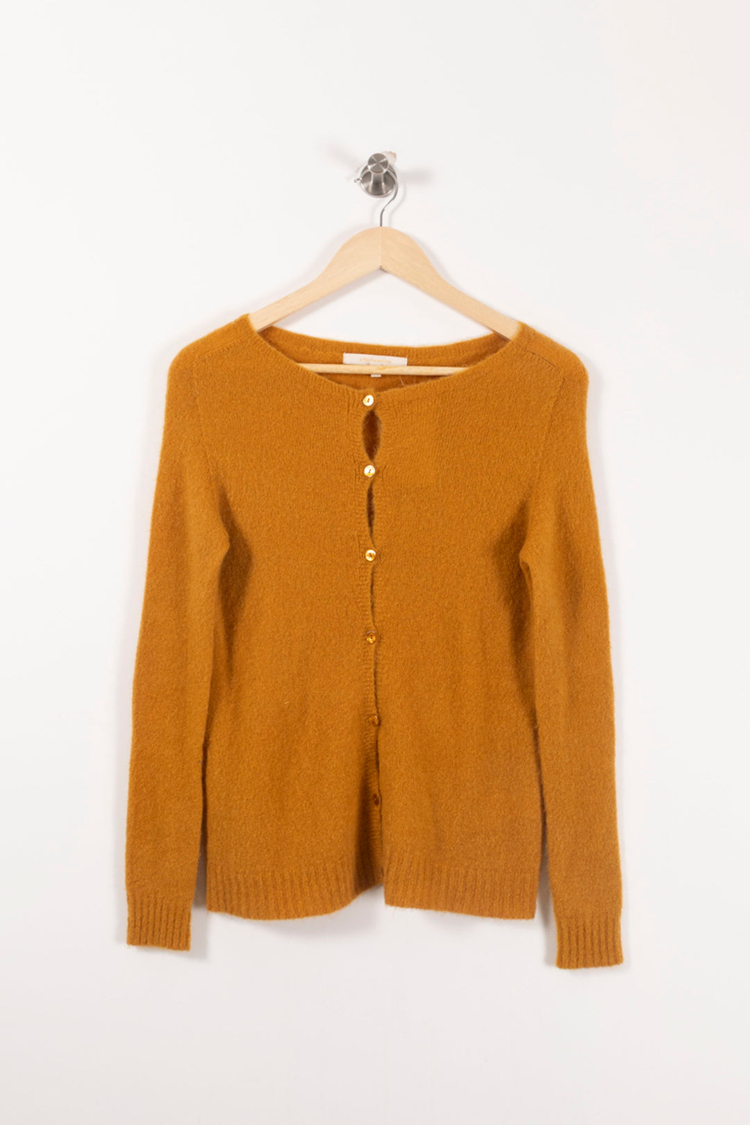 Cardigan Jaune - Taille S/36 de la marque La Fée Maraboutée | PARAD90813 - Vendu par Paradigme - Image 2