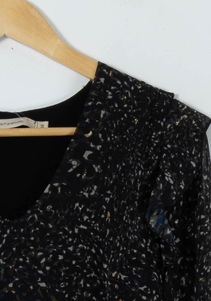 Robe Noire - Taille M/38 de la marque La Fée Maraboutée | PARAD90814 - Vendu par Paradigme - Image 3