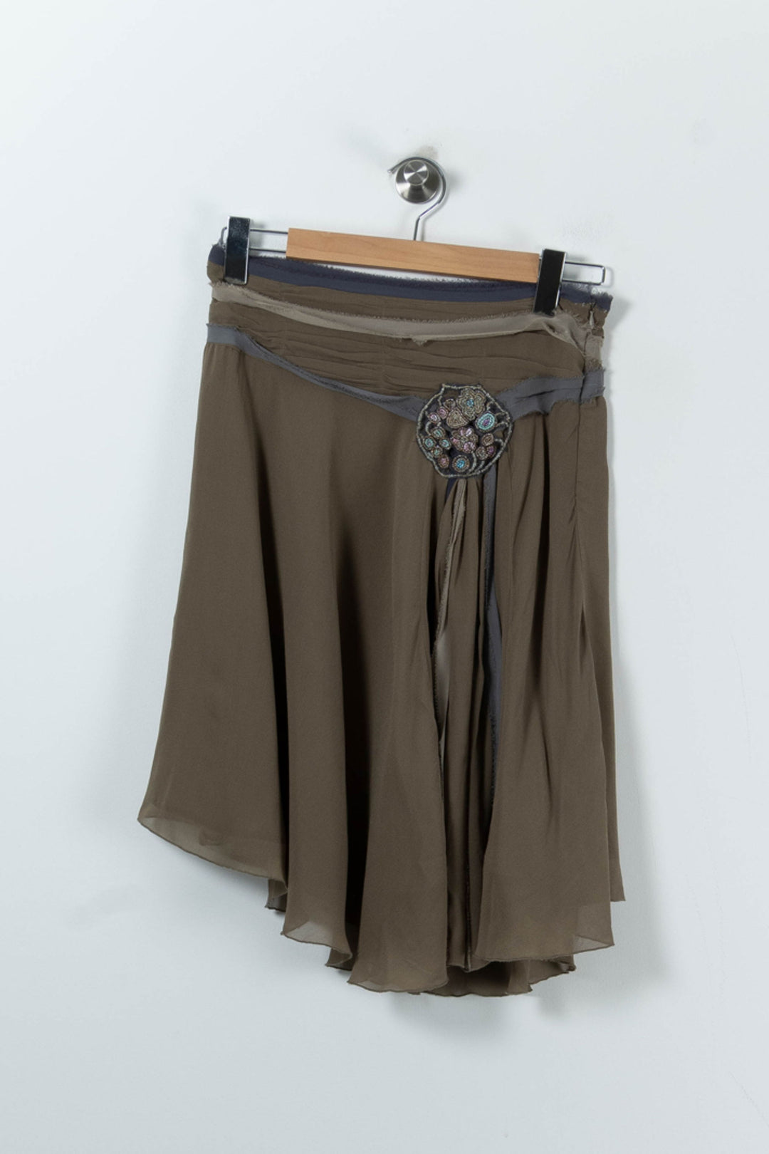 Jupe Midi Kaki - Taille S/36 de la marque Essentiel Antwerp | PARAD90816 - Vendu par Paradigme - Image 2