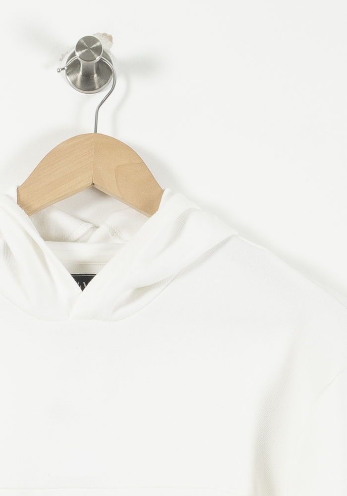Sweat à Capuche Blanc - Taille M/38 de la marque IKKS | PARAD90822 - Vendu par Paradigme - Image 3