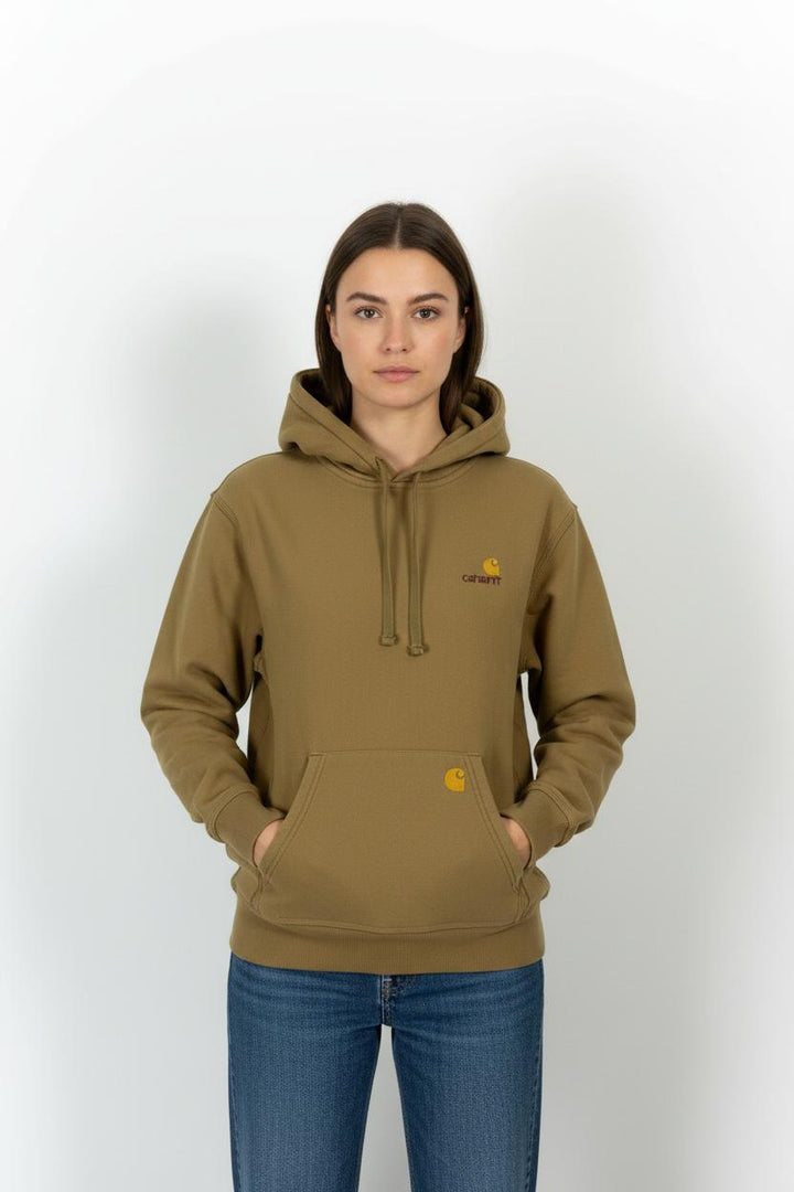 Sweat à Capuche Marron - Taille XS/34 de la marque Carhartt | PARAD90823 - Vendu par Paradigme - Image 1