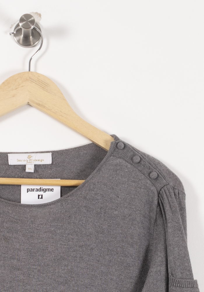 Pull Gris - Taille XL/42 de la marque Ines de la Fressange Paris | PARAD90828 - Vendu par Paradigme - Image 3