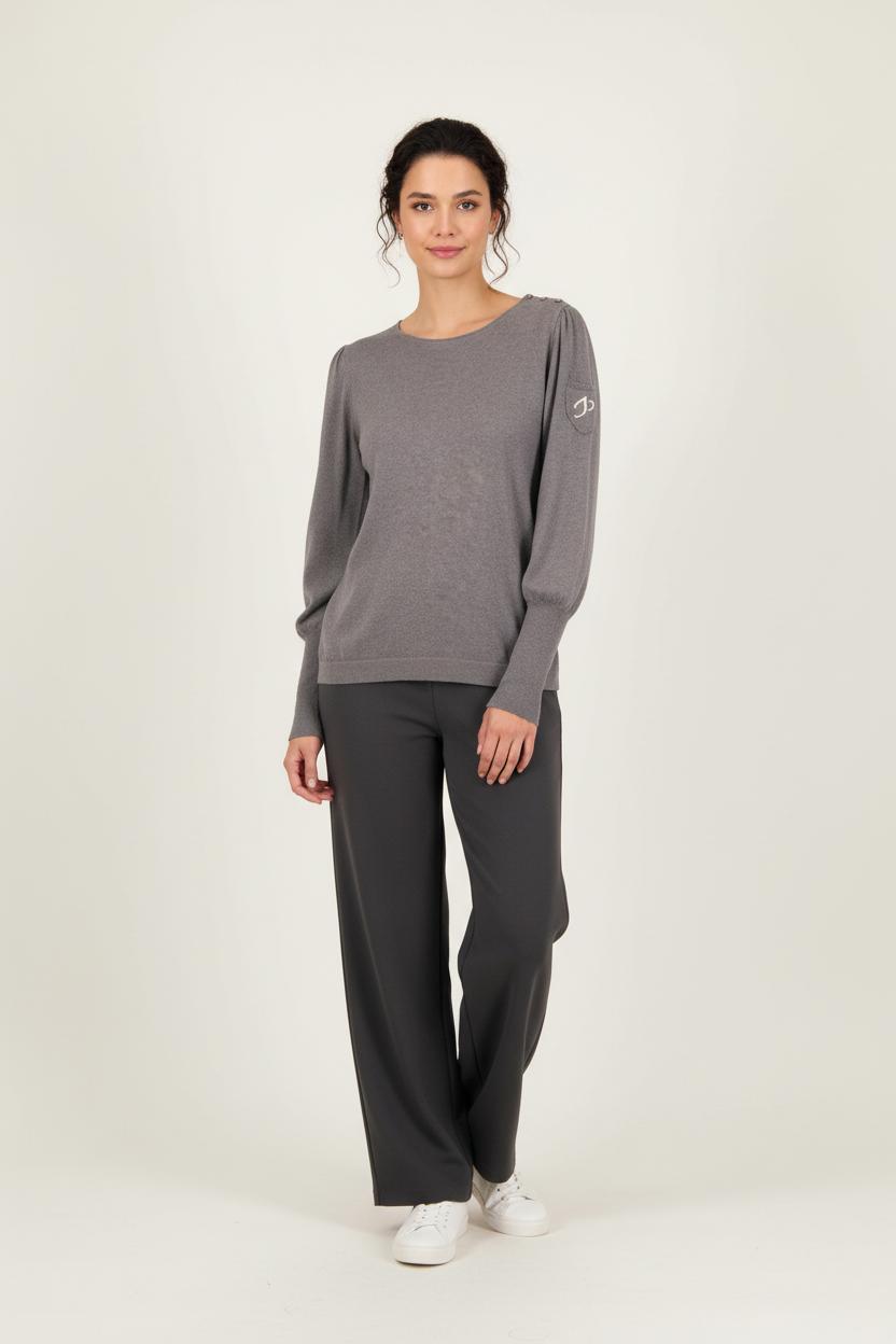 Pull Gris - Taille XL/42 de la marque Ines de la Fressange Paris | PARAD90828 - Vendu par Paradigme - Image 1