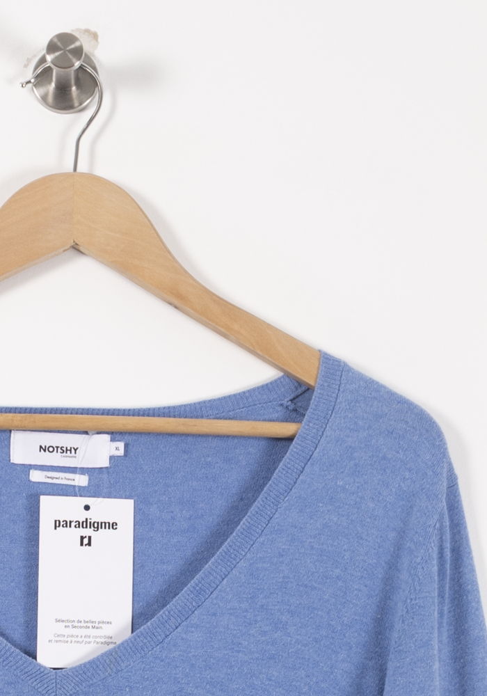 Pull Bleu - Taille XL/42 de la marque Notshy Cashmere | PARAD90829 - Vendu par Paradigme - Image 3