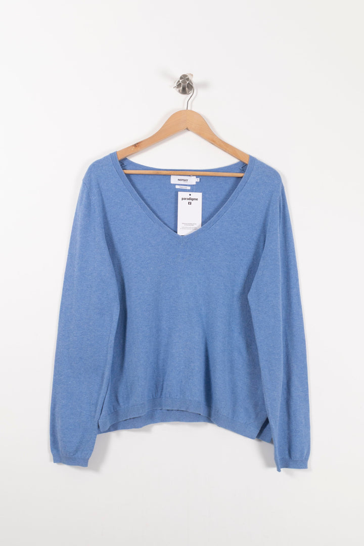 Pull Bleu - Taille XL/42 de la marque Notshy Cashmere | PARAD90829 - Vendu par Paradigme - Image 2