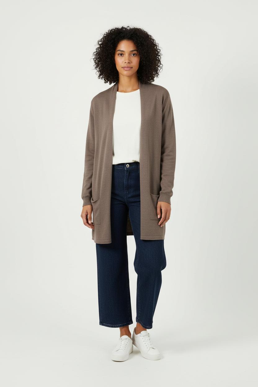 Cardigan Marron - Taille XXL/44 de la marque Caroll | PARAD90840 - Vendu par Paradigme - Image 1