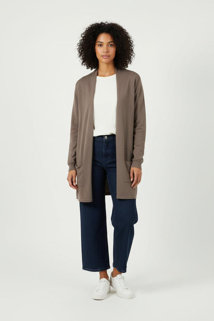Cardigan Marron - Taille XXL/44 de la marque Caroll | PARAD90840 - Vendu par Paradigme - Image 1