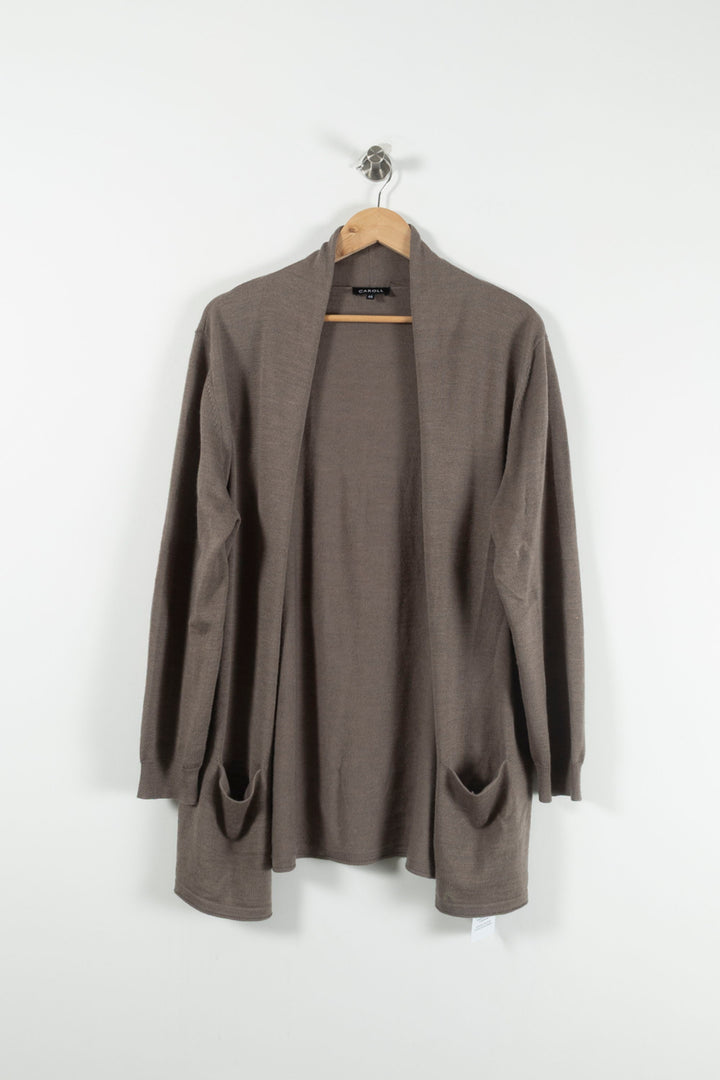 Cardigan Marron - Taille XXL/44 de la marque Caroll | PARAD90840 - Vendu par Paradigme - Image 2