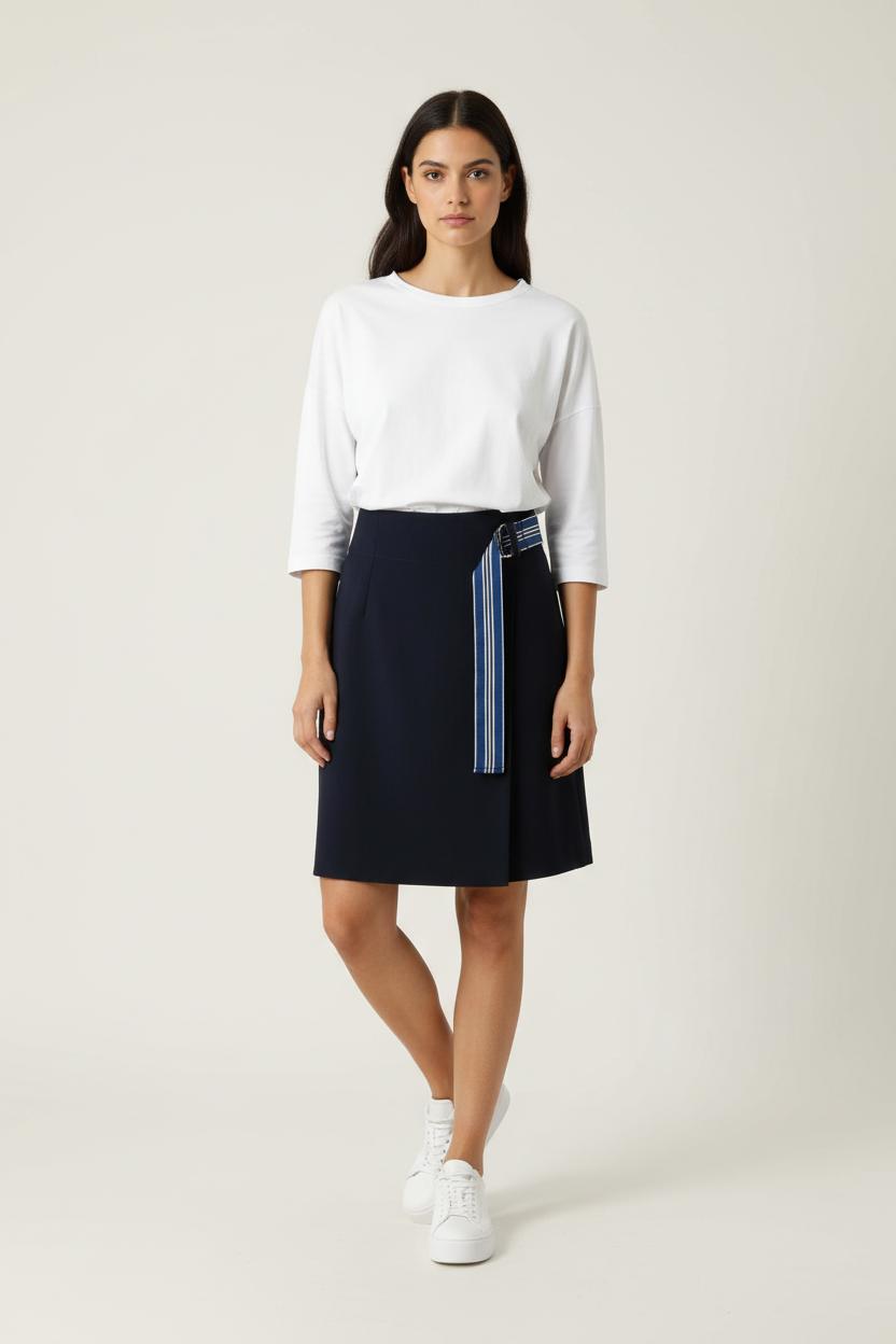Jupe Courte Bleue - Taille S/36 de la marque Claudie Pierlot | PARAD90847 - Vendu par Paradigme - Image 1