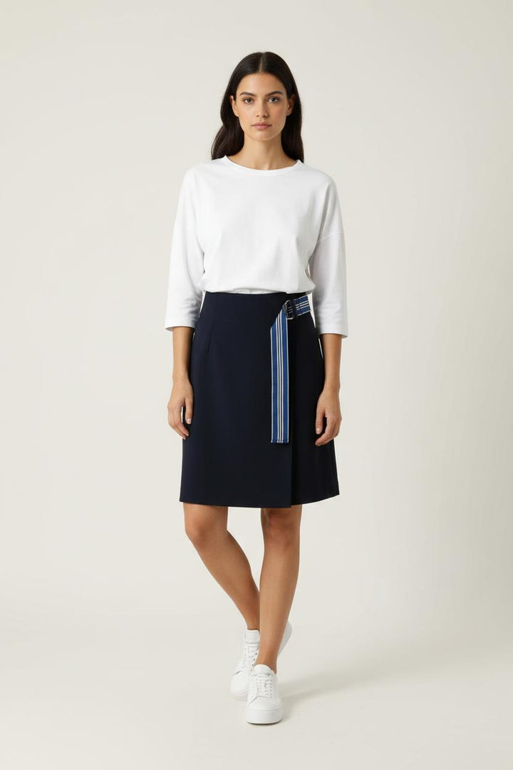 Jupe Courte Bleue - Taille S/36 de la marque Claudie Pierlot | PARAD90847 - Vendu par Paradigme - Image 1