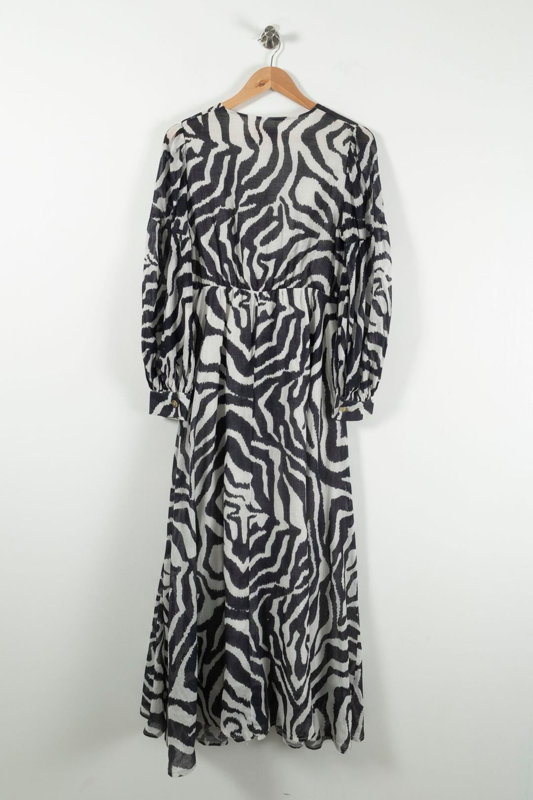 Robe Longue Noire et Blanche - Taille M/38 de la marque Imprevu | PARAD90855 - Vendu par Paradigme - Image 4