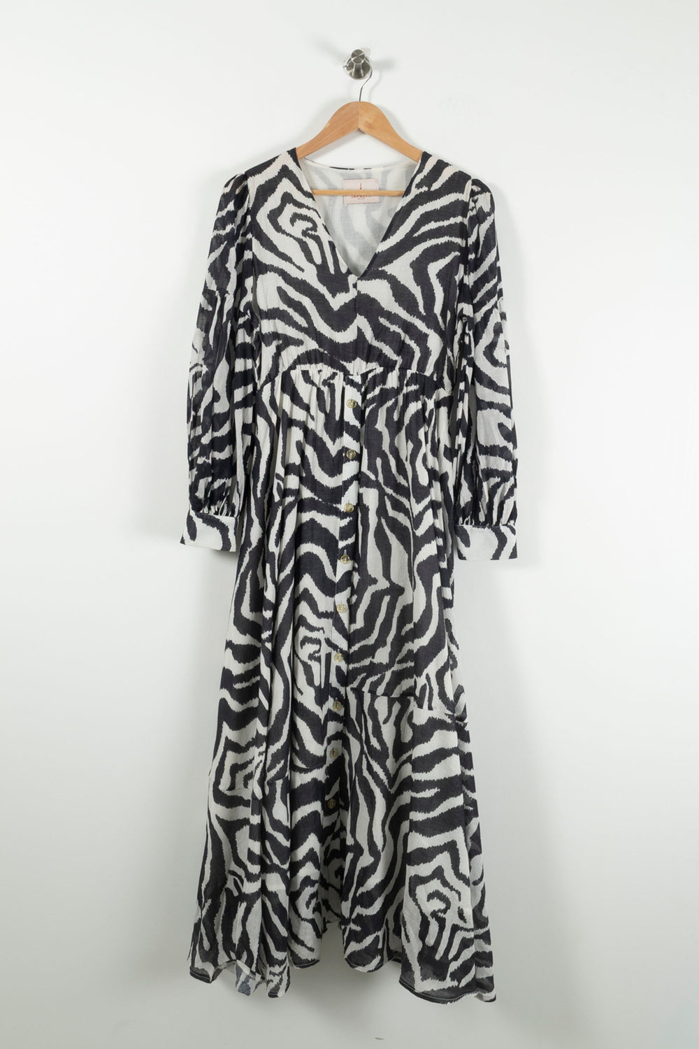 Robe Longue Noire et Blanche - Taille M/38 de la marque Imprevu | PARAD90855 - Vendu par Paradigme - Image 2