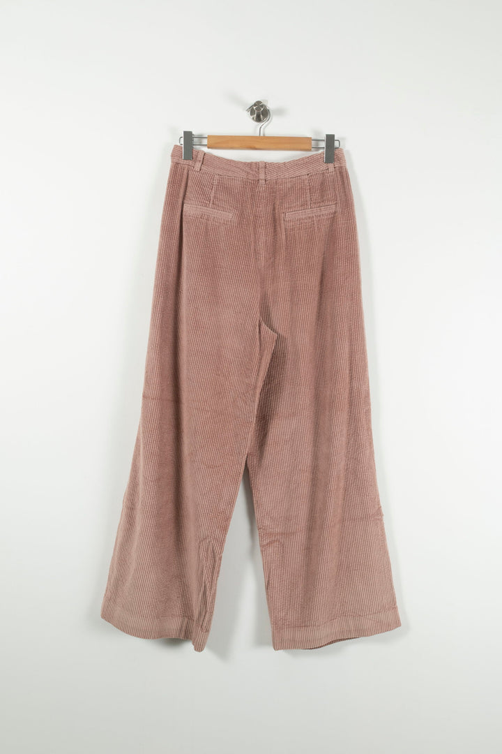 Pantalon Large Rose - Taille L/40 de la marque Caroll | PARAD90856 - Vendu par Paradigme - Image 4