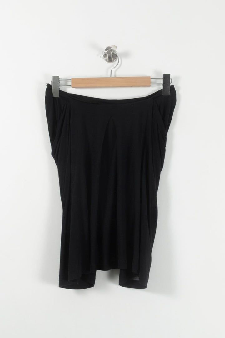 Jupe Drapée Noire - Taille S/36 de la marque Comptoir des Cotonniers | PARAD90869 - Vendu par Paradigme - Image 4