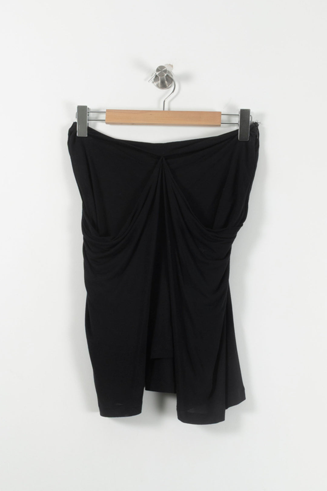 Jupe Drapée Noire - Taille S/36 de la marque Comptoir des Cotonniers | PARAD90869 - Vendu par Paradigme - Image 2