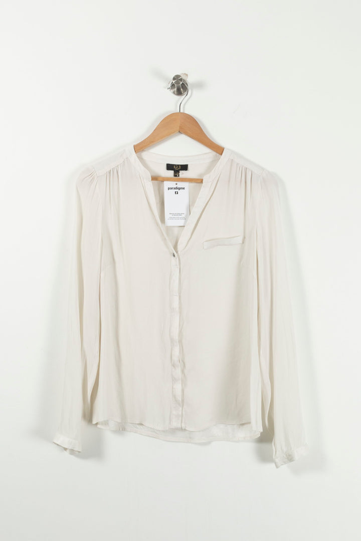 Blouse Blanche - Taille L/40 de la marque Maison 123 | PARAD90874 - Vendu par Paradigme - Image 2