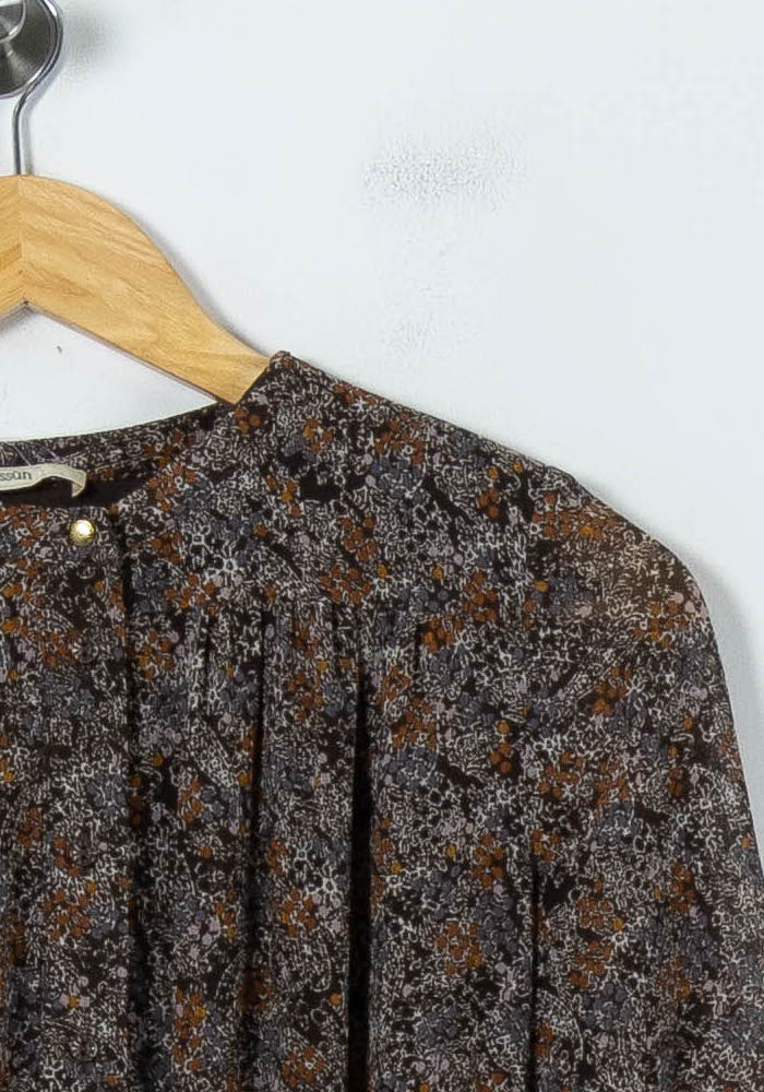 Robe Longue Marron - Taille XS/34 de la marque Sessùn | PARAD90878 - Vendu par Paradigme - Image 3
